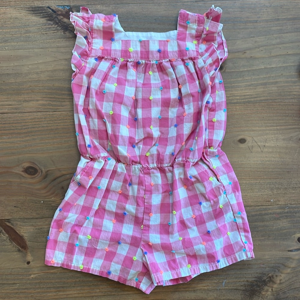 Gap Kids Pink and White Romper 5T EUC